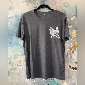 Hens & Wildflowers T Shirt NWOT